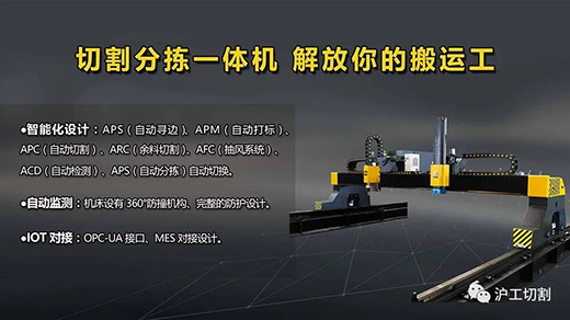 asiagame全自动等离子切割分拣一体机